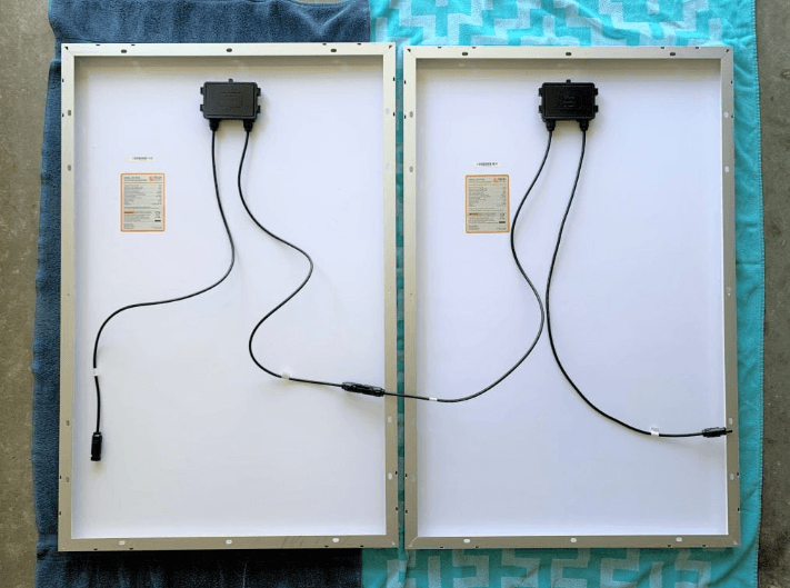 nối song song hai tấm pin năng lượng mặt trời