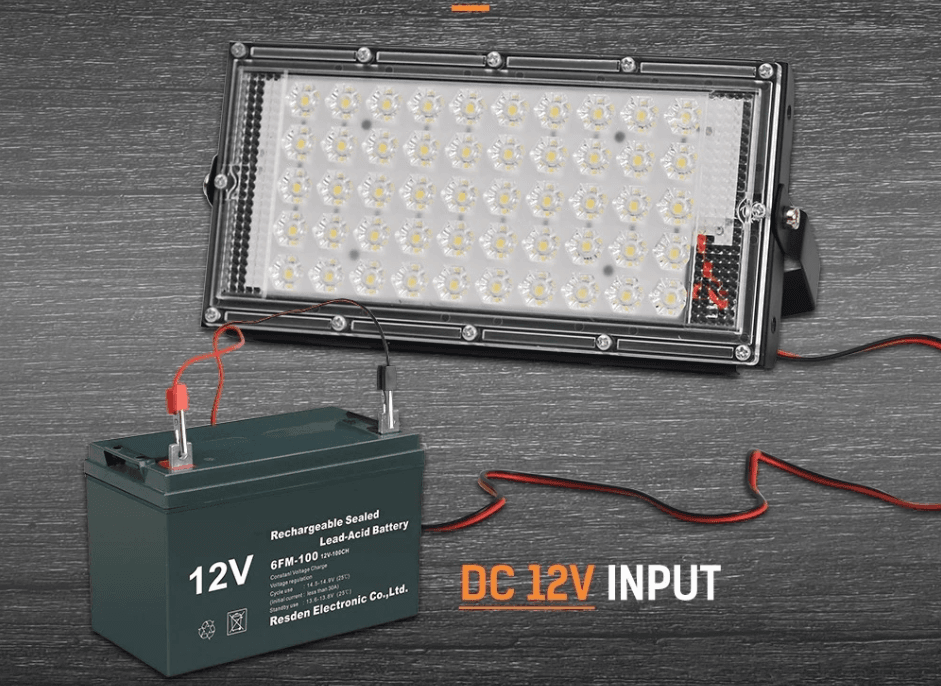 Đèn kẹp bình có mắt ngọc LED