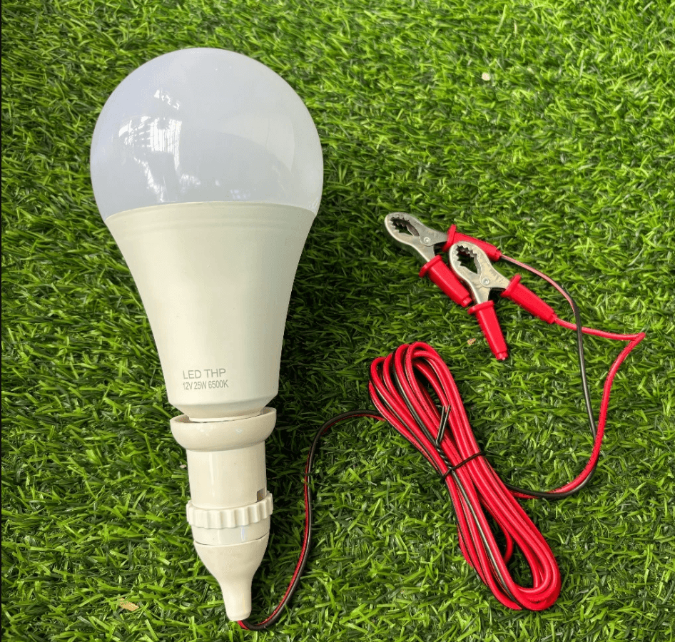 Đèn kẹp bình ắc quy 12v.