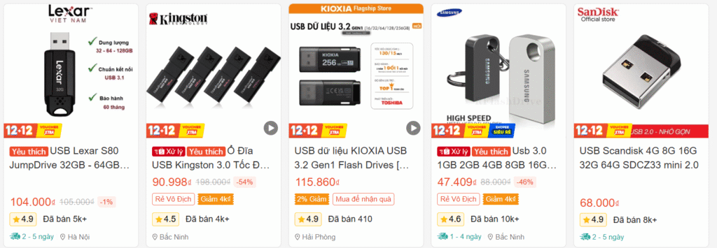 TOP USB tốt nhất bạn nên mua