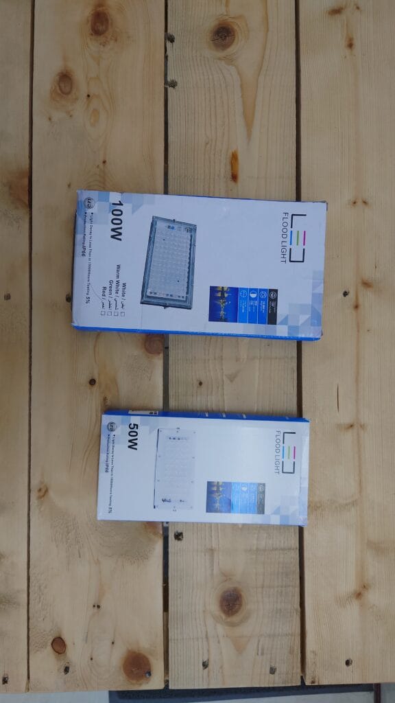 Review đèn LED 12v Flood Light công suất 50W và 100W