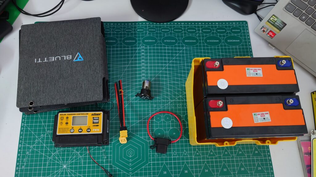 Những vật liệu cần chuẩn bị cho bộ năng lượng mặt trời 