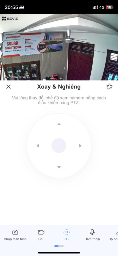Đây là hình ảnh chụp ảnh màn hình điện thoại khi dùng app 