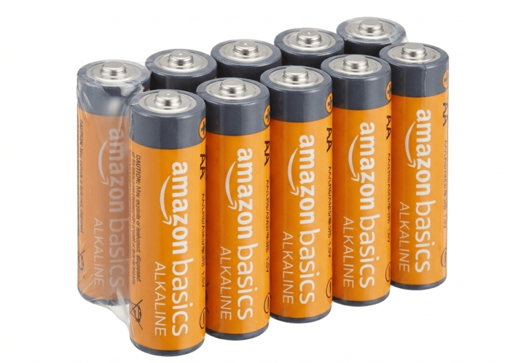 Vỉ 10 viên Pin tiểu AA Alkaline Amazon Basics